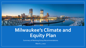 Milwaukee's Climate And Equity Plan