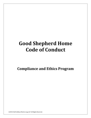 Good Shepherd Home Code Of Conduct