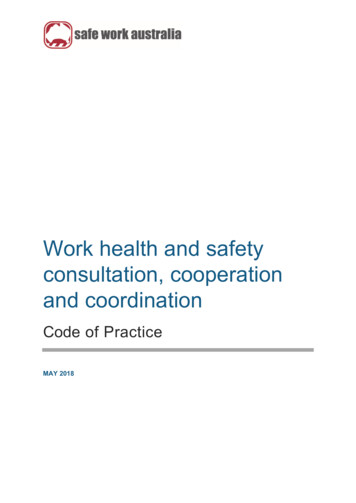 Model Code Of Practice: Work Health And Safety Consultation .