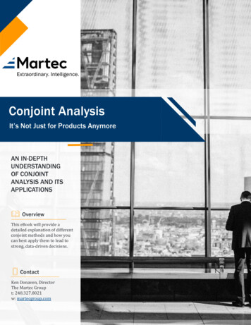 Conjoint Analysis EBook By The Martec Group