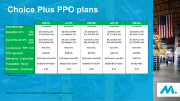 Choice Plus PPO Plans - EBView