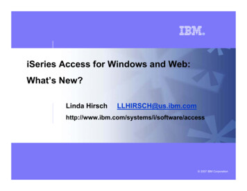 C09 ISeries Access For Windows And Web: What's New?