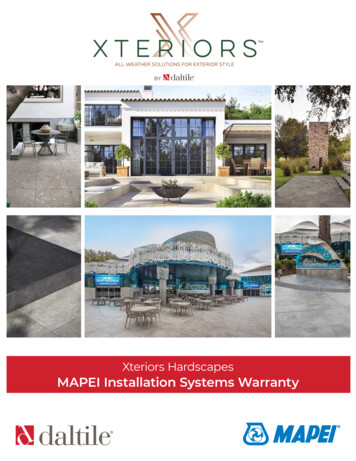 Xteriors Hardscapes MAPEI Installation Systems Warranty