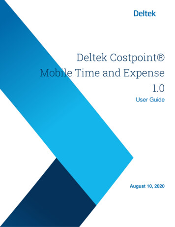 Deltek Costpoint Mobile Time And Expense 1