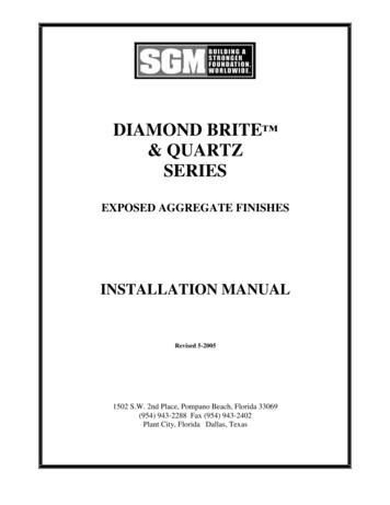 Diamond Brite & Quartz Series - Sgm