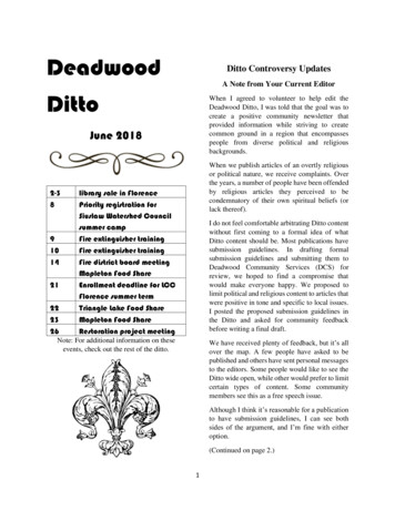 Deadwood Ditto Controversy Updates - Deadwood Trading Post