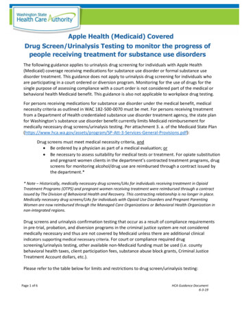 Drug Screen Urinalysis Testing - Wa