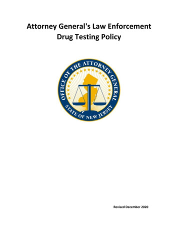 Attorney General's Law Enforcement Drug Testing Policy
