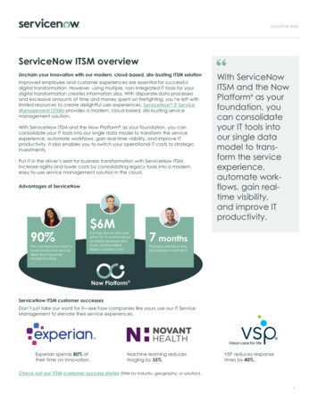 ServiceNow ITSM Overview - InSource, Inc.