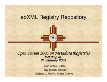 EbXML Registry Repository