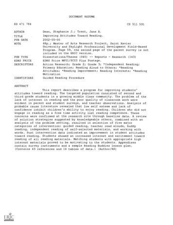 DOCUMENT RESUME NOTE 68p.; Master Of Arts Research Project, Saint Xavier