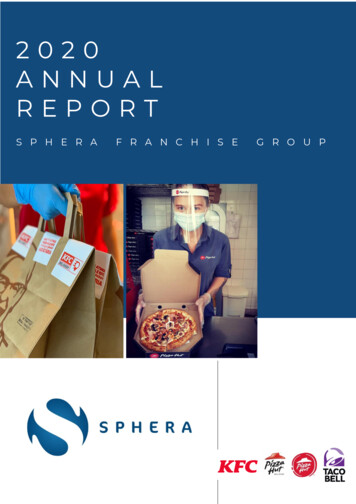 EN SFG 2020 Annual Report - Sphera Franchise Group