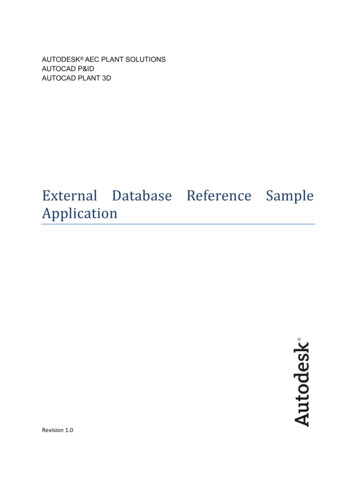 External Database Reference - Autodesk Community