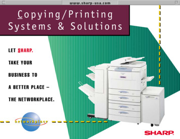 Systems & Solutions Opying/Printing Sharp-usa
