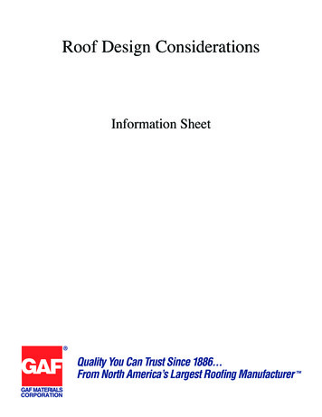 GAF - Roof Design Manual - BuildSite