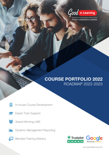 ROADMAP 2022-2023 - Good E-Learning