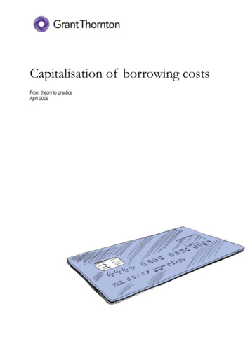 Capitalisation Of Borrowing Costs - Grant Thornton