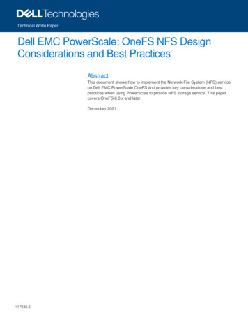 PowerScale OneFS NFS Design Considerations - Dell USA