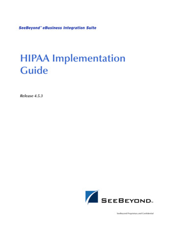 HIPAA Implementation Guide - Oracle