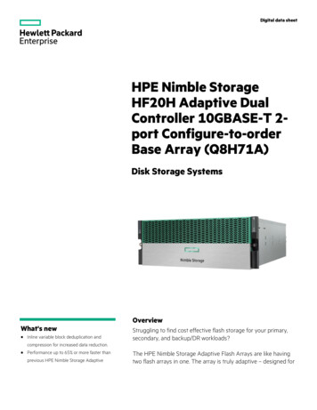 HPE Nimble Storage HF20H Adaptive Dual Controller
