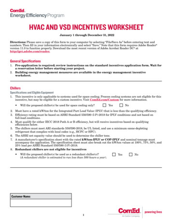 ComEd HVAC Incentives Worksheet