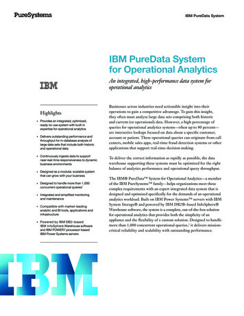 IBM PureData System For Operational Analytics - IDG