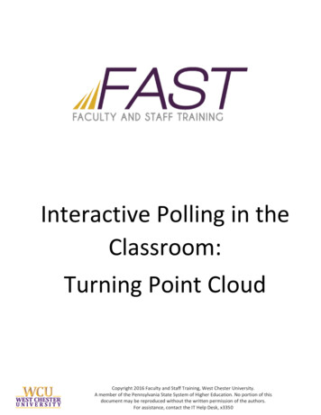 Interactive Polling In The Classroom: Turning Point Cloud Basics