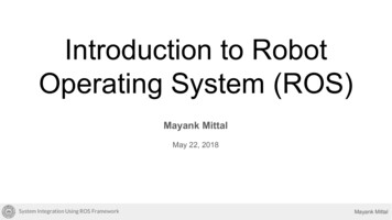 Introduction To Robot Operating System (ROS) - GitHub Pages