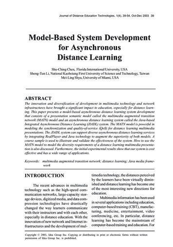 Model-Based System Development For Asynchronous Distance Learning