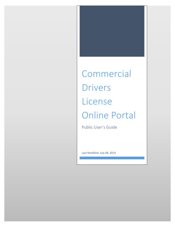 Commercial Drivers License Online Portal - Kentucky