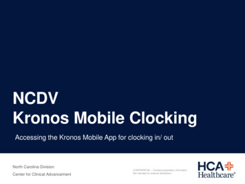 NCDV Kronos Mobile Clocking - Mission And Me
