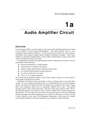 Audio Amplifier Circuit - UC Santa Barbara