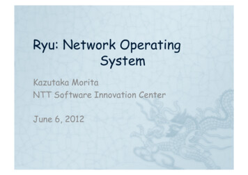 Ryu: Network Operating System