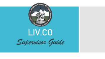 Liv.Co Supervisor Guide - Livgov 