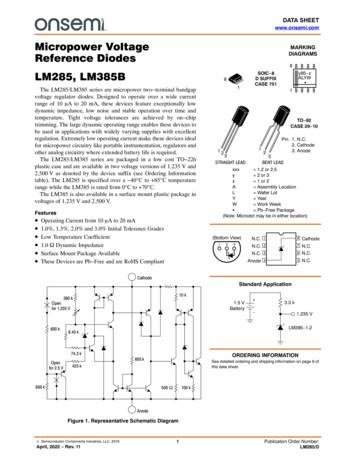 LM285 - Micropower Voltage Reference Diodes - Onsemi