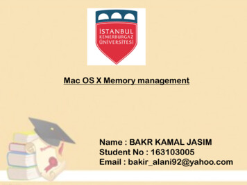 Mac OS X Memory Management - Hasanbalik 