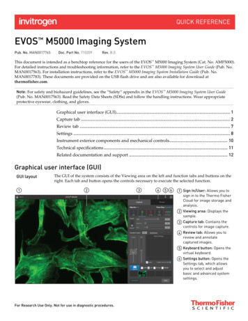 EVOS M5000 Imaging System Quick Reference