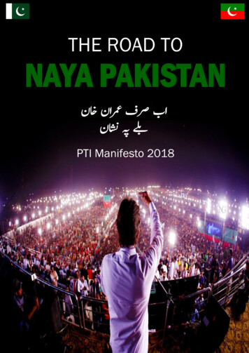 0 THE ROAD TO NAYA PAKISTAN - Imran Khan