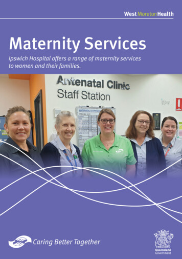 Maternity Services - West Moreton Health