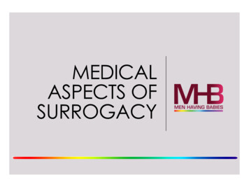 MEDICAL ASPECTS OF SURROGACY - Men Having Babies