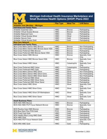 Michigan Individual Health Insurance Marketplace And Small Business .