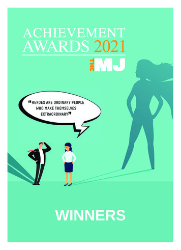 MJAwards Winners21 Cover - The MJ