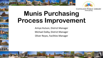 Munis Purchasing Process Improvement