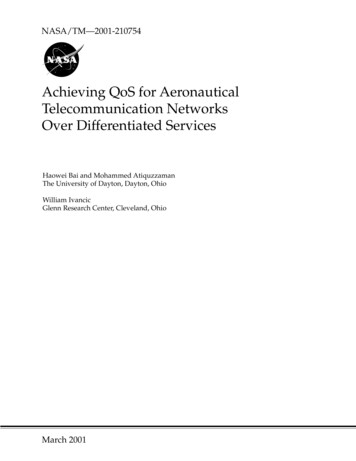 Achieving QoS For Aeronautical Telecommunication Networks Over .