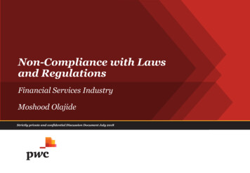 Non-Compliance With Laws And Regulations - PwC