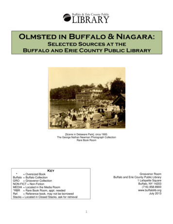 Olmsted In Buffalo & Niagara