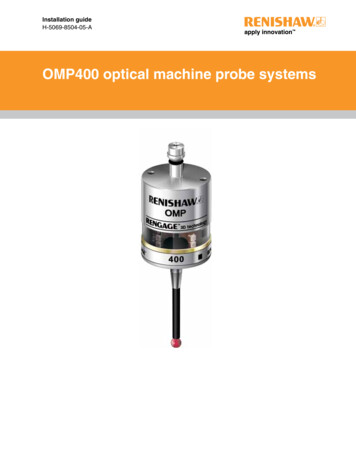 OMP400 Optical Machine Probe Systems - BigCommerce