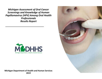 Michigan Assessment Of Oral Cancer Screenings And Knowledge Of Human .