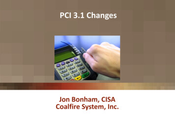 PCI 3.1 Changes - NCGFOA