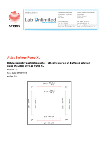 Atlas Syringe Pump XL
